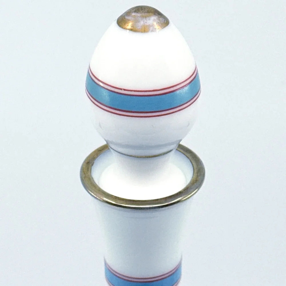 Vintage Grand Marnier Milk Glass Decanter Cuvee Speciale Greco Roman W/ Stopper